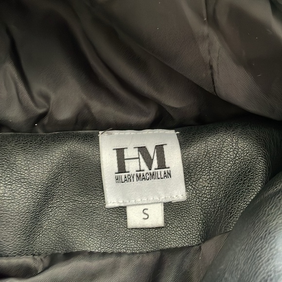 Hilary MacMillan Vegan Leather Coat (Size Small) - Picture 2 of 9